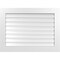 Ekena Millwork Vertical Surface Mount PVC Gable Vent: Functional, w/ 3-1/2"W x 1"P Standard Frame, 38"W x 28"H GVPVE38X2801SF - alternate 1